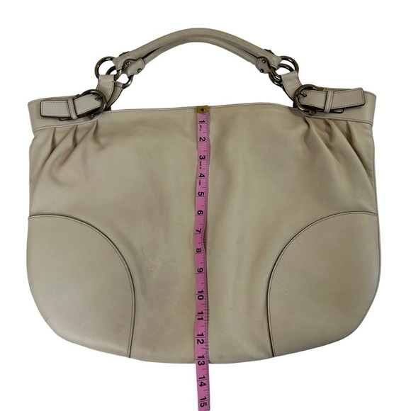 Salvatore Ferragamo Cream Soft Leather Satchel - Picture 5 of 15